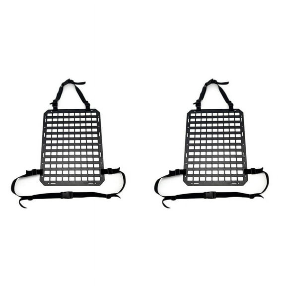 2X Car Seat Back Molle Panel, Molle Panel Organizer for Car, SUV Truck, Equipment Modular for  Pouch Tool Accessories