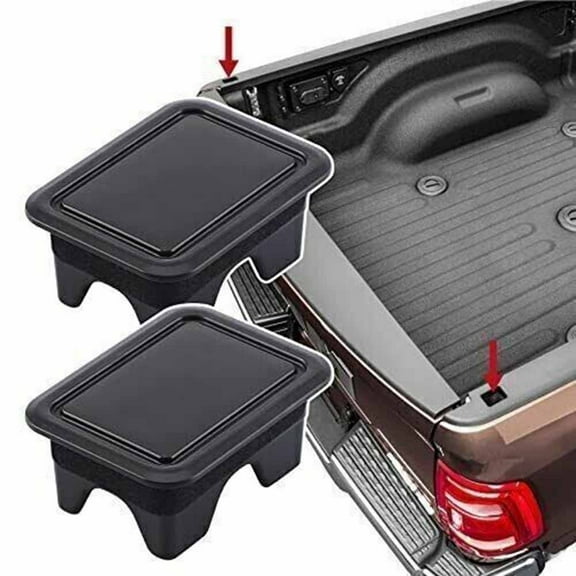 2X Car Truck Bed Rail Pile Plug Cap Tail Box Pocket Protective Stake Pocket Cover Cap Hole Plug For Dodge For Ram 1500/2500 Part