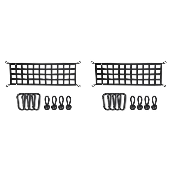 2X Car Trunk Organizer Net Protection Pickup Truck Bed Cargo Mesh  Net Cargo Storage Netting Divider Accessories