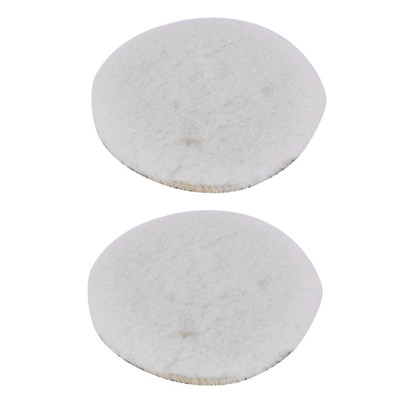 2X Car Van Valeting Polisher Buffer Lamb Wool Polishing Pad 6 inch