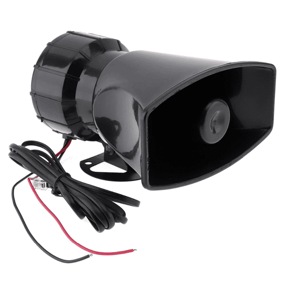 2X Car Warning Alarm Truck 7-Sound Loud Loudspeaker 12V Siren Air Horn Police Firemen 110DB