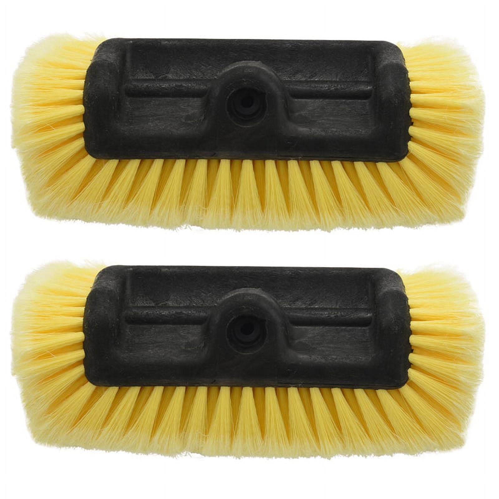  CARCAREZ 10 Car Wash Brush Head with Soft Bristle for Auto RV  Truck Boat Camper Exterior Washing Cleaning, Yellow : Automotive