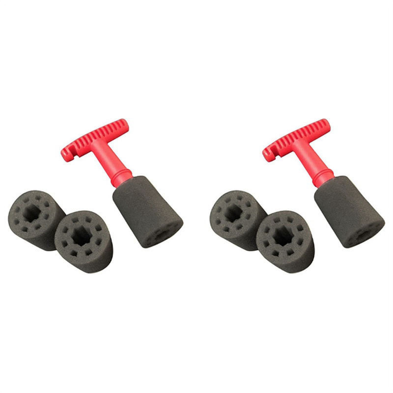 2X Car Wash Embedded Tire Screw Brush Lug Nut Wheel Cleaning Tools with