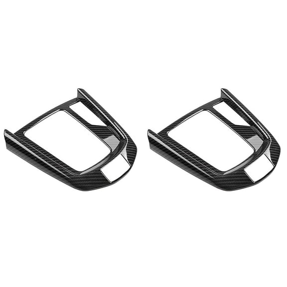2X Carbon Fiber ABS Car Central Gear Shift Knob Panel Frame Cover Trim for 2 20-21 -3 15-21 RHD,2 x Gear Shift Panel,carbon fiber pattern