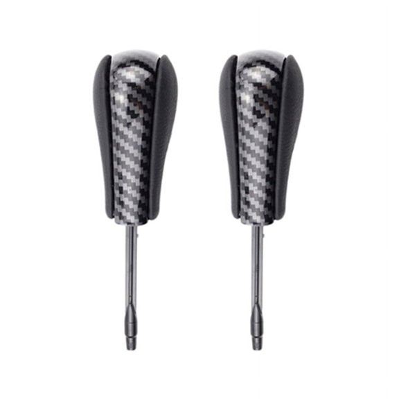 2X Carbon Fiber Car Gear Shift Knob E36 E38 E39 E46 Z4 Z3 E53 X5 X3 E60 E61 Long Lever Shifter