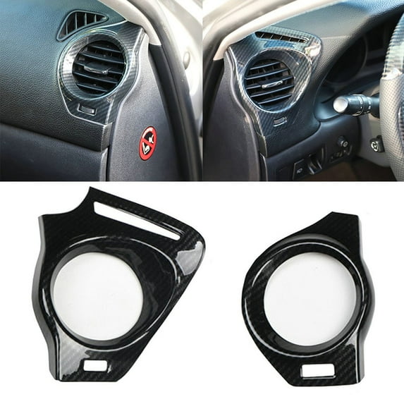 2X Carbon Fiber Side Air Vent Outlet Cover Trim For LEXUS IS250 300 350 2006-12