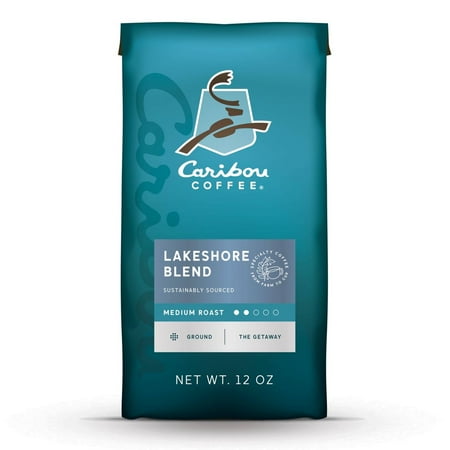 2X - Caribou Coffee Lake Shore Blend Medium Roast Ground Coffee - 12oz