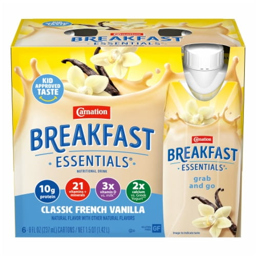 Carnation Breakfast Essentials Classic French Vanilla Drink - 8 fl oz - 6 ct