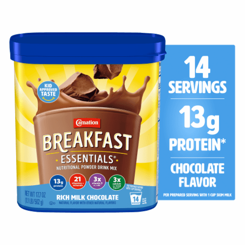2X-Carnation Breakfast Essentials Rich Milk Chocolate Mix - 17.7 oz