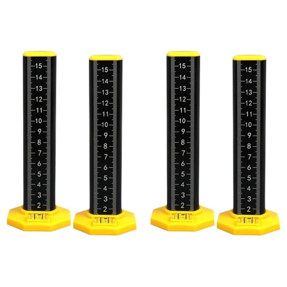 2X Ceiling and Floor Tile Height Ruler,Double-Sided Scale Dual Use Measuring Ruler with Magnetic Base