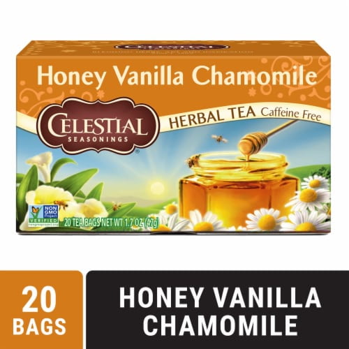 2X-Celestial Seasonings Honey Vanilla Chamomile Herbal Tea Bags - 20 ct