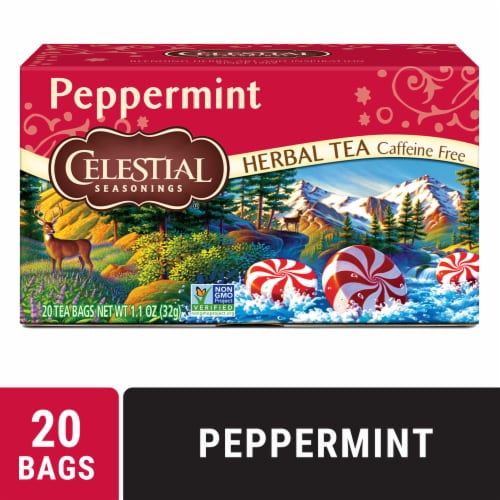 2X-Celestial Seasonings Peppermint Herbal Tea Bags - 20 ct