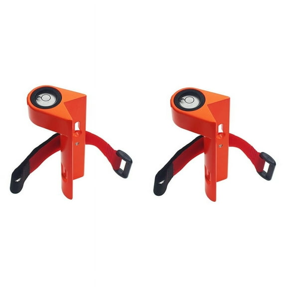 2X Centering Pole Carbon Fiber Pole Leveler Bubble Assembly RightAngle Level Strap Portable Vertical Level Orange