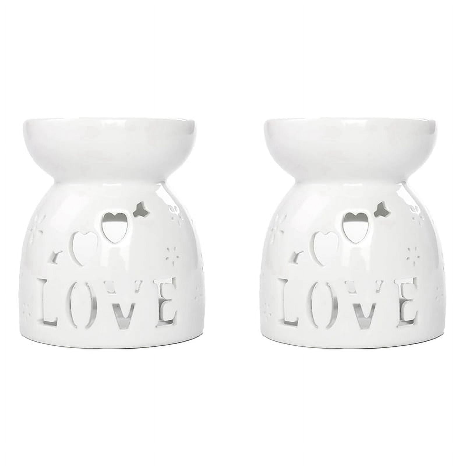 2X Ceramic Diffuser Candle Burner Ceramic Burning Essential Oils
