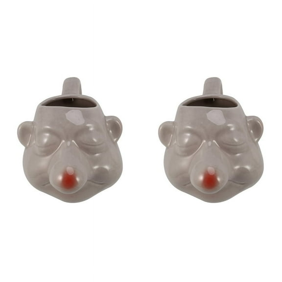 2X Cermic Big Nose Egg Divider Cartoon Egg Yolk Separators Handle Filter Baking Tool Egg Holder for Kitchen