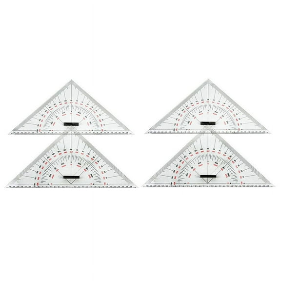 2X Chart Drawing Triangle Ruler for Ship 300mm Large-Scale Distance Measurement Teaching