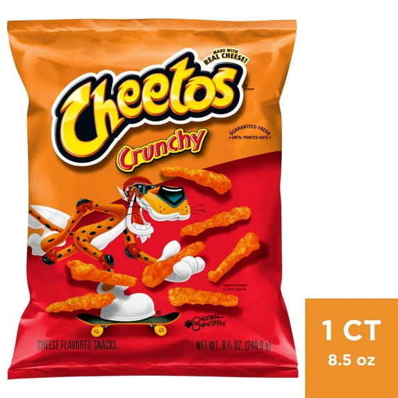 Pack Of 2 Cheetos Crunchy Cheese Snacks, 8.5 oz (Package May Vary)