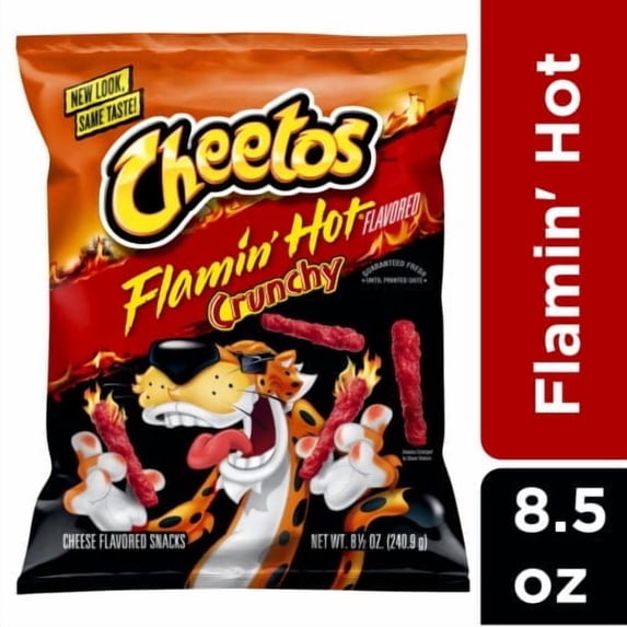 2X - Cheetos Flamin' Hot Crunchy Cheese Flavored Snacks 8.5 oz