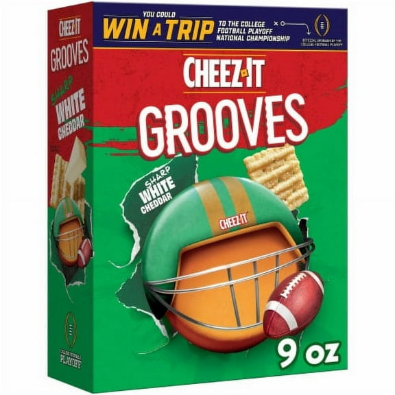 2X - Cheez-It Grooves Sharp White Cheddar Cheese Snack Crackers