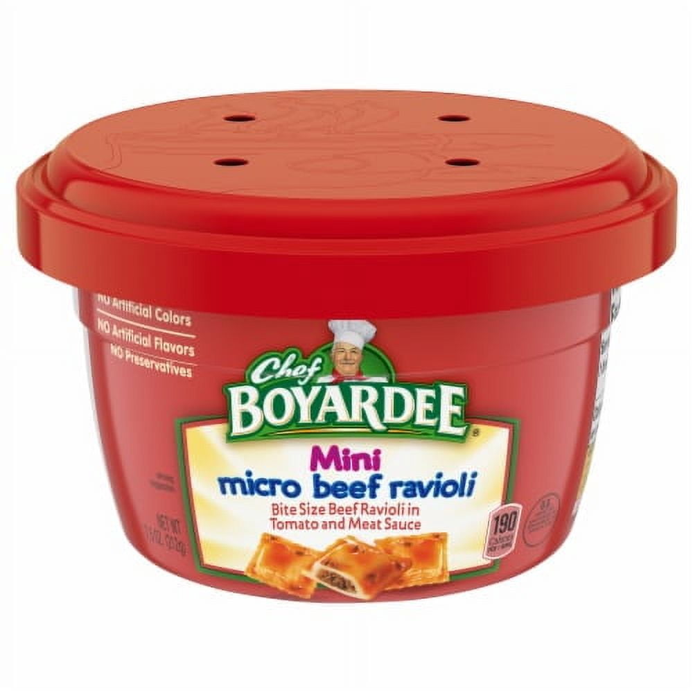 2X-Chef Boyardee Mini Beef Ravioli Microwavable Cup - 7.5 oz - Walmart.com