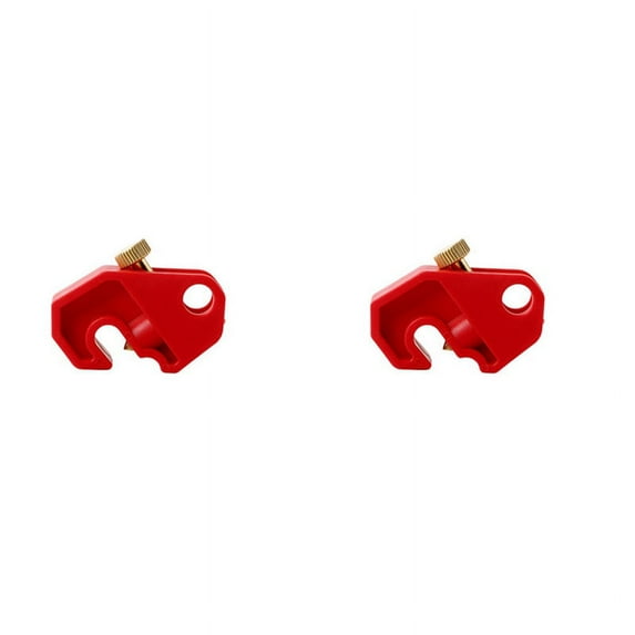 2X Circuit Breaker Lockout Device with Screw Circuit Lock Universal Single and Multi Pole Breakers, , Safe