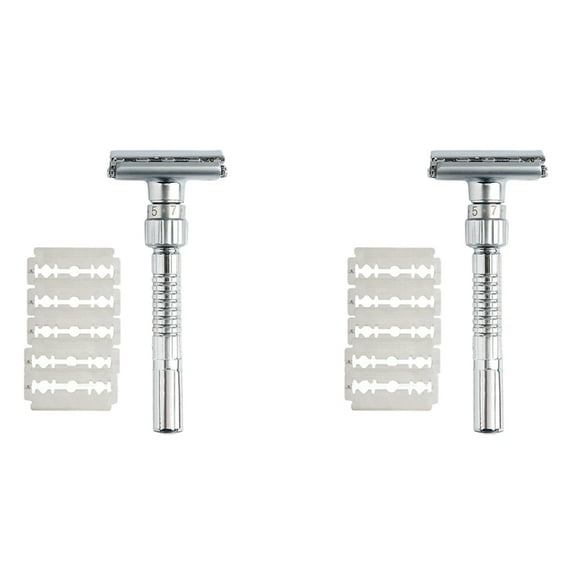 2X Classic Handle Double-Edged T-Shaped 9-Speed Radical Adjustment Front Sent 5 Blade and Storage Box