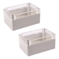 thumbnail image 1 of 2X Clear Cover Plastic Electronic Project Junction Box 100 x 68 x 50mm, 1 of 8