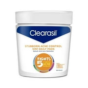 2X - Clearasil Stubborn Acne Control 5in1 Daily Pads - 90ct