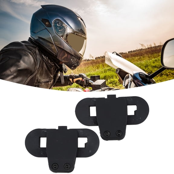 2X Clip Clamp Mounts For T-COM Motorcycle Helmet Intercom BT Interphone, Simple Reliable Installation, Lightweight Design, for FDC TCOM Series