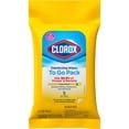 thumbnail image 1 of 2X - Clorox On the Go Crisp Lemon Disinfecting Wipes 9 ct, 1 of 2