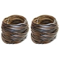 thumbnail image 1 of 2X Coffee Gradient Flat Synthetic Rattan Weaving Material Plastic Rattan for Knit and Repair Chair Table Storage Basket, 1 of 4