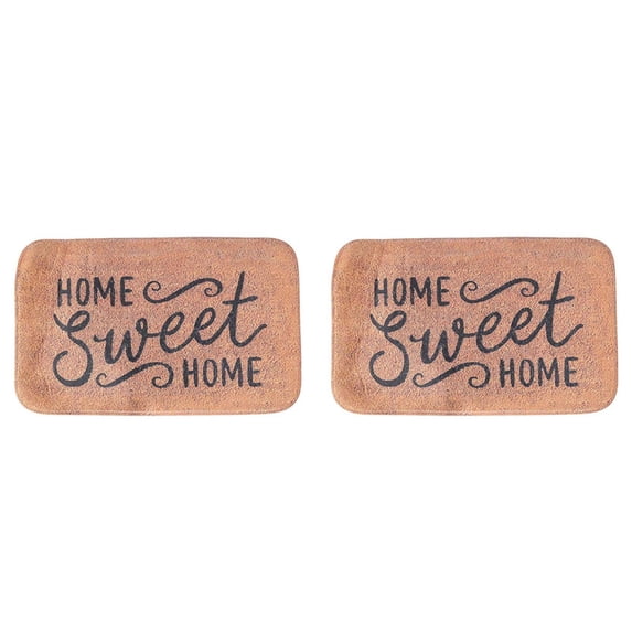 2X Welcome Mats for Front Door Funny Door Mat Outside Farmhouse Welcome Mat with Non-Slip Backing Funny Welcome Mat
