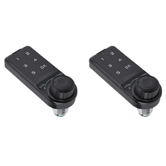 2X Combination Lock, Door Access Digital Electronic Security Cabinet Coded Locker Contact Keypad Password Key Access -A