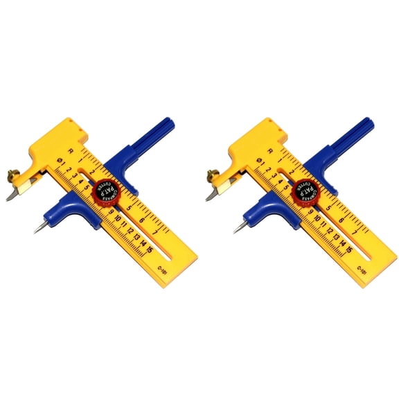 2X Compass Circle Cutter Circular Cutting Tool Adjustable Compass Circle Cutter Cortador Circular Circle Cutter