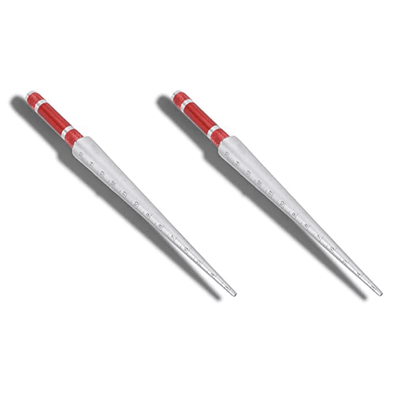 2X Conical Gauge Welding Feeler Gage Taper Depth Ruler Space Hole Measurement Tool 3-15mm