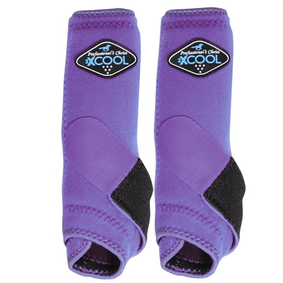 Professional's Choice 2XCOOL Horse Front Boots: Cool Comfort & Support Purple / Small