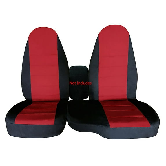 2 Pack Front Car Seat Covers Center Fit For Ford Ranger 60/40 Highback 2004 2005 2006 2007 2008 2009 2010 2011 2012