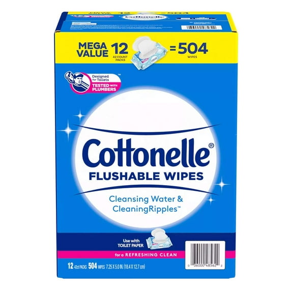 2X-Cottonelle Fresh Care Flushable Cleansing Cloth, 504 Count