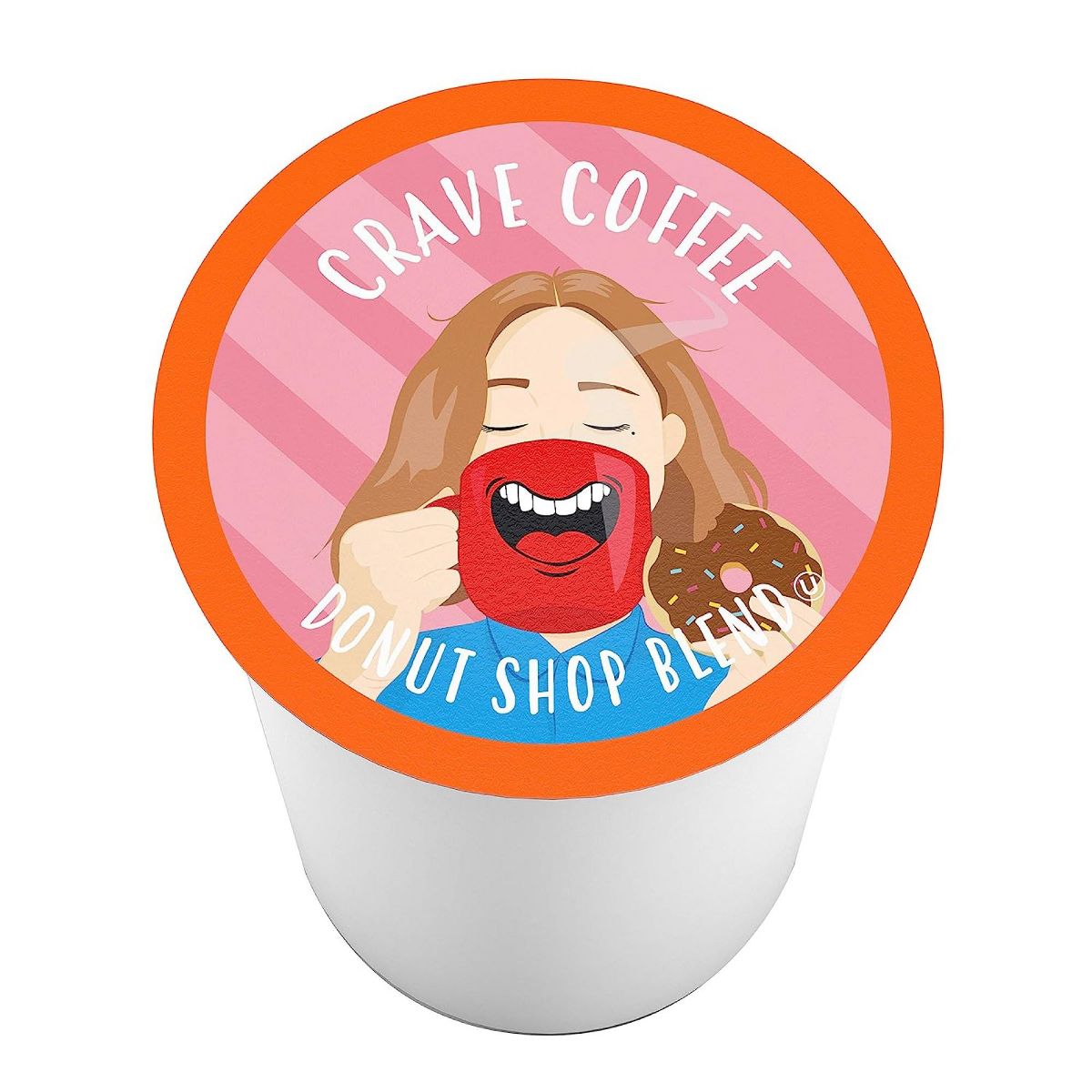 2X Crave Beverages Donut Shop Blend Coffee Pods for Keurig, Medium