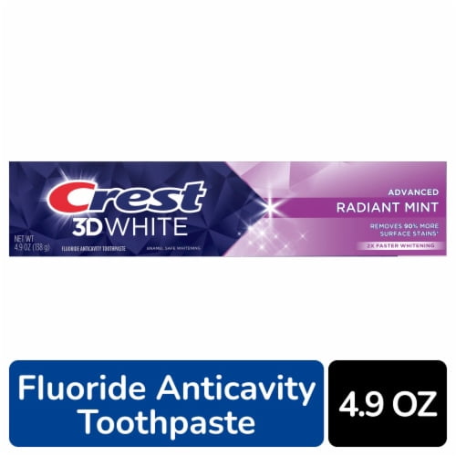 2X - Crest 3D White Advanced Radiant Mint Toothpaste - Walmart.com