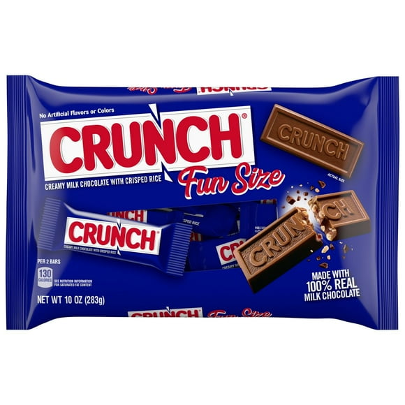 Pack Of 2 Crunch Fun Size Candy Bars - 10.2 oz (Packaging May Vary)