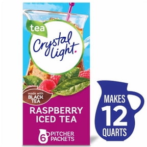 2X - Crystal Light Zero Sugar Raspberry Iced Tea Drink Mix Packets 6 Packets