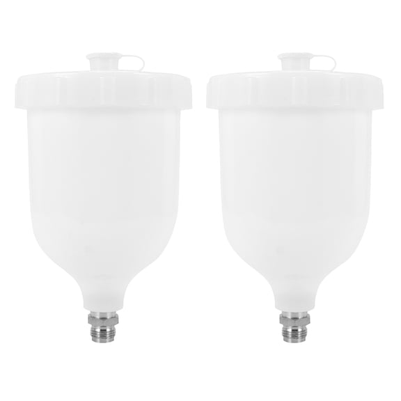 2X Cup Replacement Pot 600ML For / Pro Pri FLG New,2 x spray gun cup,White