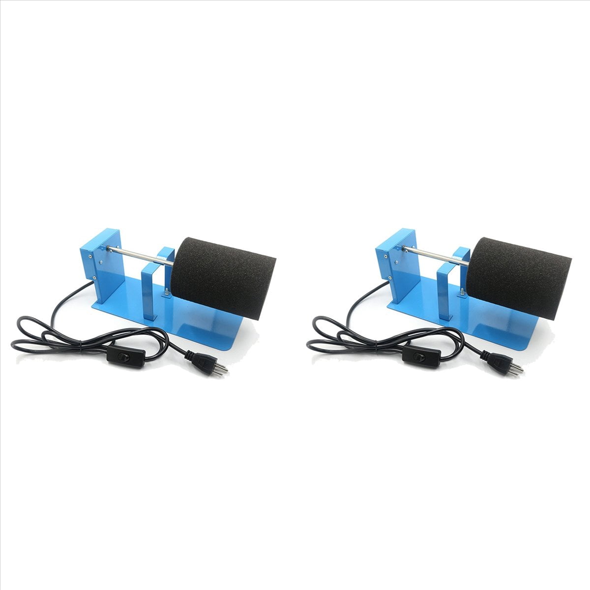 2X Cup Turner for Crafts Tumbler Spinner Kit Cup Rotator Tool for DIY Epoxy Crafts with Motor Cup Turning Device US Plug,2 set x Cup Turner,Blue