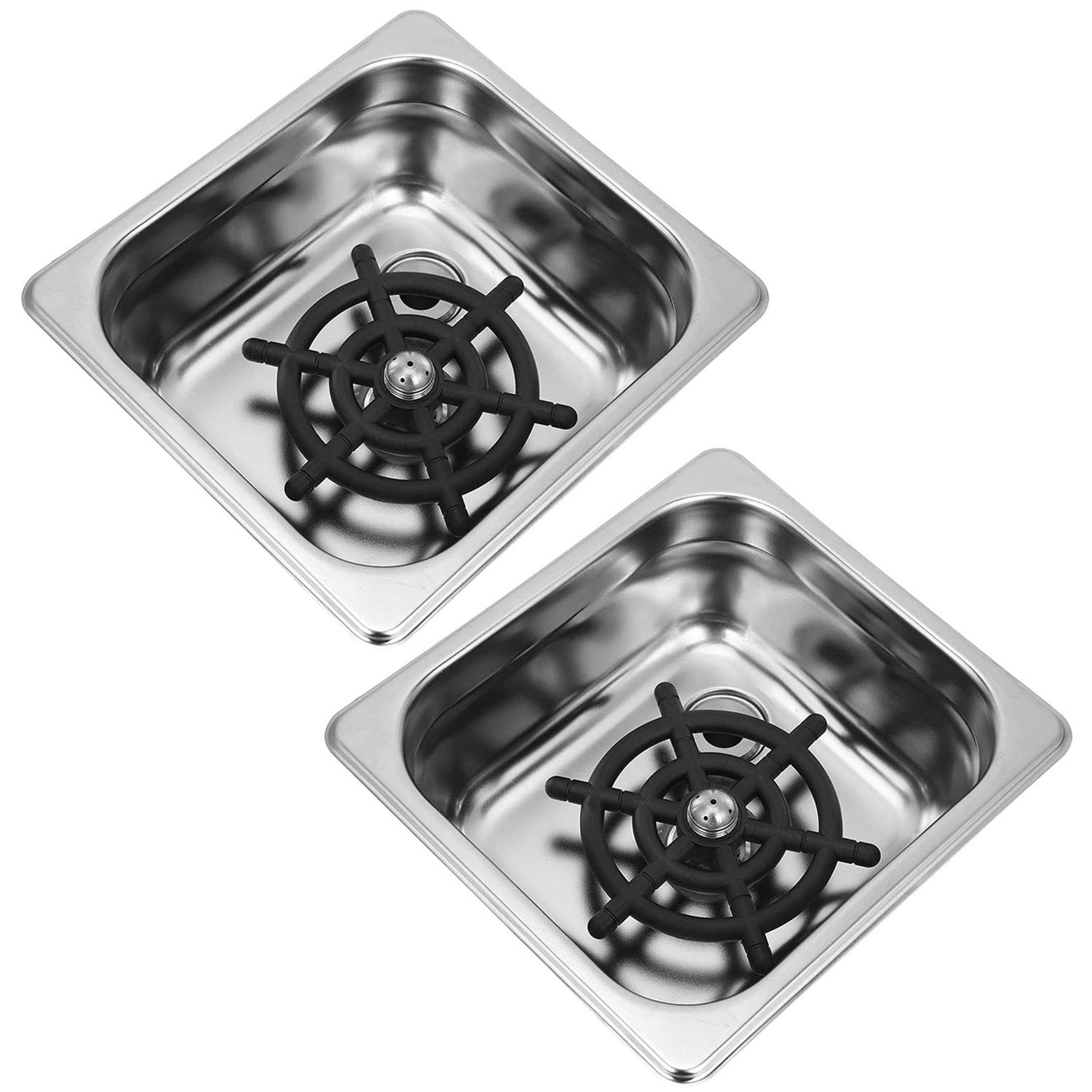 2X Cup Washer,Stainless Steel Automatic Cup Washer Glass Cleaning