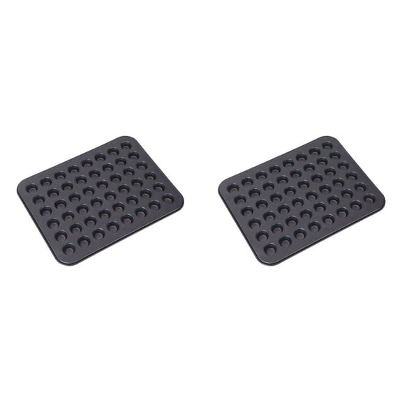 2X Cupcake Pan Cake Mold Mini Round Cupcake Pan Tray Baking Mould Bakeware Sheet Kitchen Accessory 48Cup Cake Pan