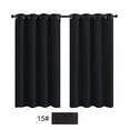 thumbnail image 1 of 2X Curtains Darkening Thermal Insulated Curtain Panels for Living Room Blue Color Shower Curtain Set Bath Partition Curtain No Drilling Curtain, 1 of 9