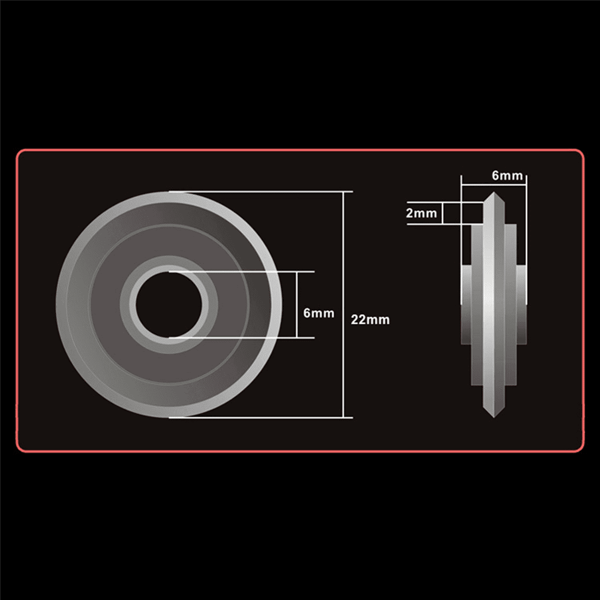 2X Cutting Machine Bearing Wheel Replacement Wall and Floor Tile ...