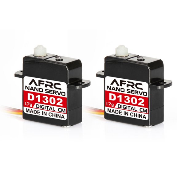 2X D1302 Mini 1.7G Large Torque Mini Digital Servo JST1.0 Connector for RC Model Drone Airplane Helicopter