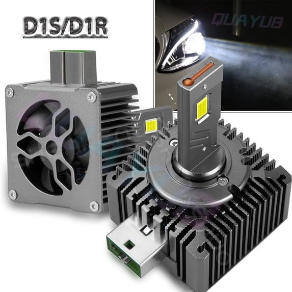 2X D1S D1R LED Headlight Bulbs 140W 6000K White Replace HID Conversion Lamp Pair